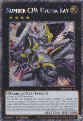 Number C39: Utopia Ray - RA04-EN174 - (Platinum Secret Rare) - 1st Edition